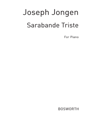Sarabande Triste Op. 58