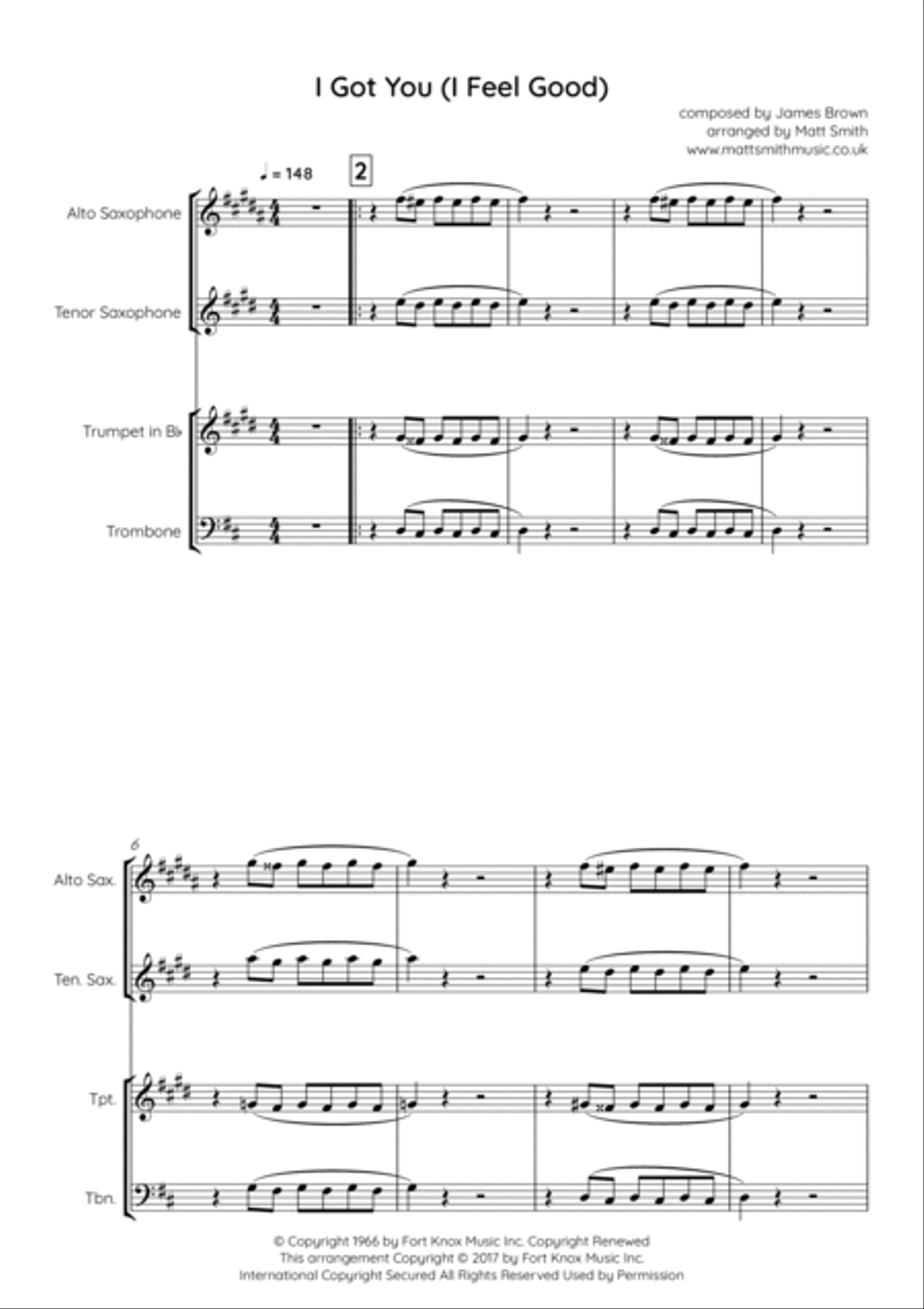 I Got You (i Feel Good) Voice scores gallery preview page 3