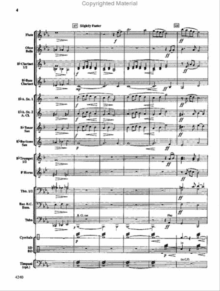 By Dawn's Early Light Concert Band scores gallery preview page 5