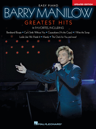 Book cover for Barry Manilow – Greatest Hits, 2nd Edition