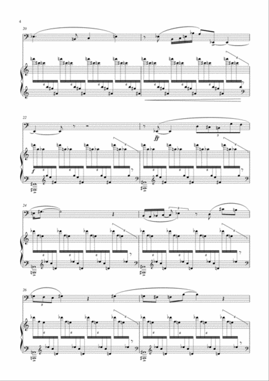 Carson Cooman: Sonata for Tuba and Piano (2007) Tuba scores gallery preview page 4