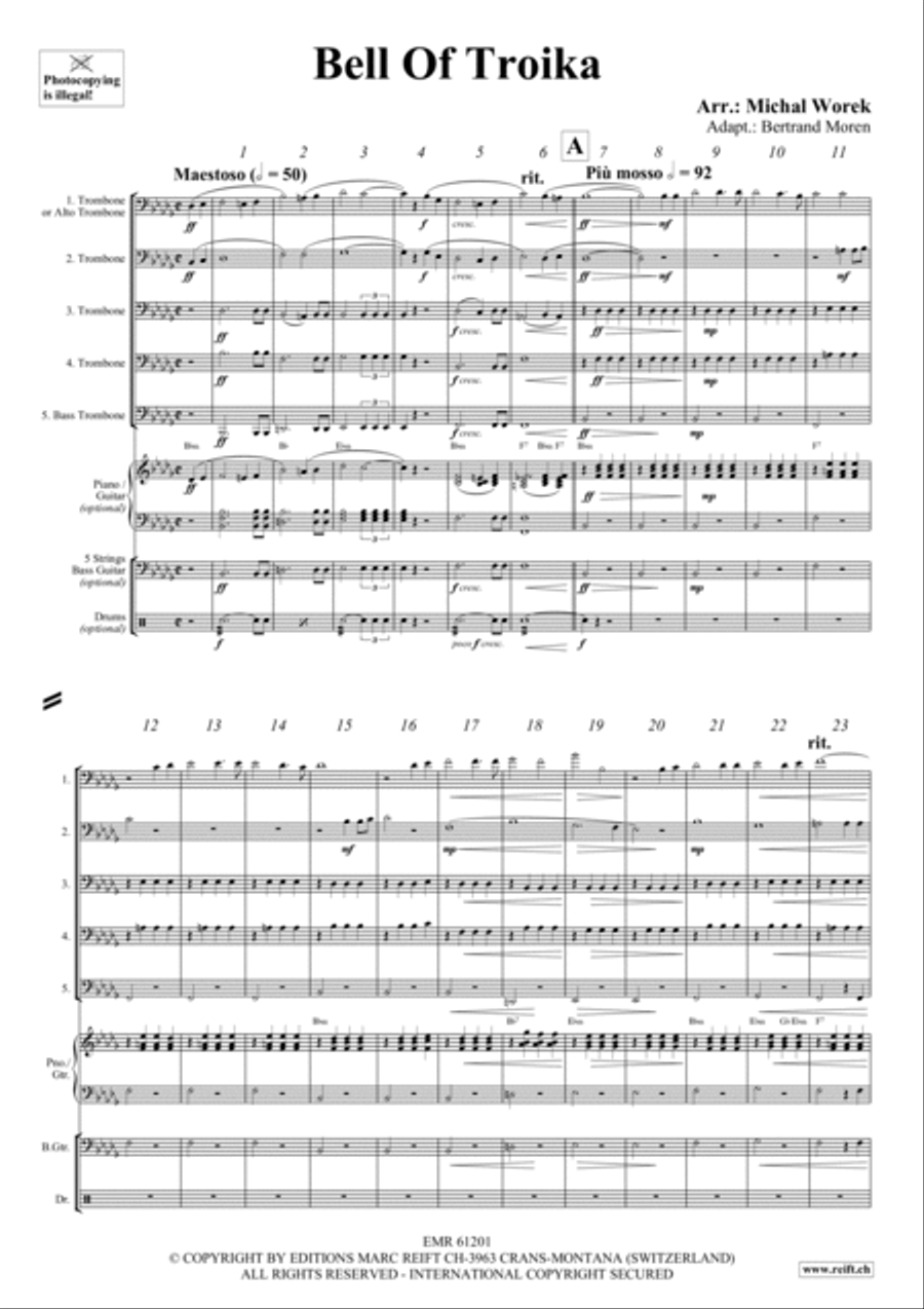 Bell Of Troika Bell Of Troika Trombone scores gallery preview page 3