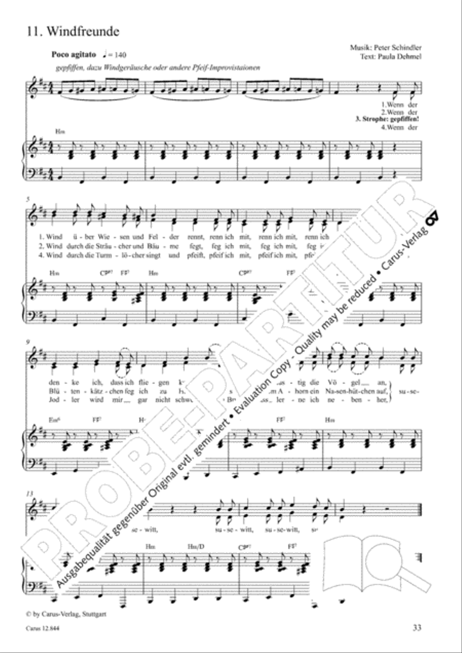 Gruselmonsterzaubersongs. Heft II Children's Choir scores gallery preview page 34