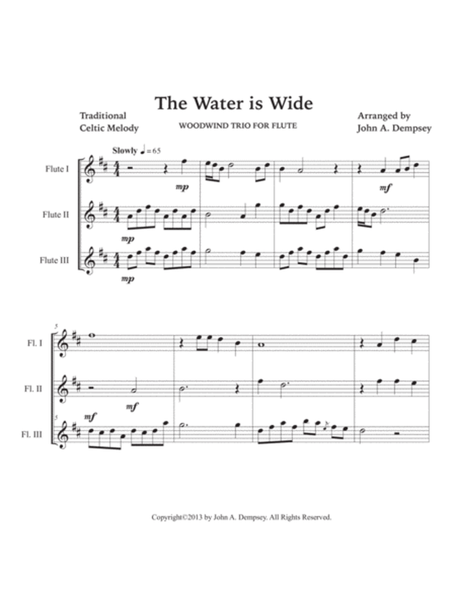 The Water is Wide (Flute Trio) image number null