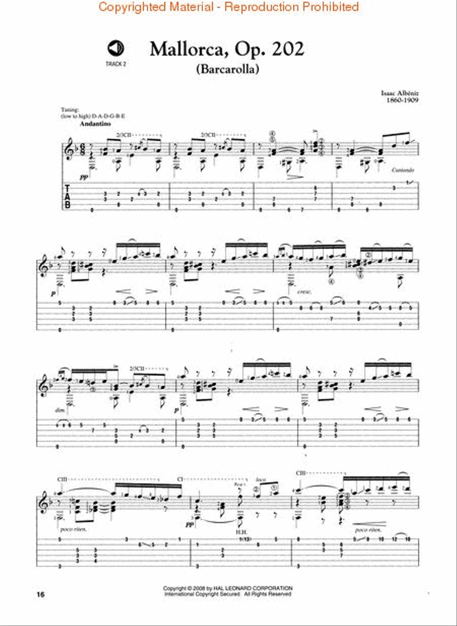 Concert Spanish Masterpieces for Guitar Acoustic Guitar scores gallery preview page 3