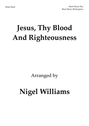 Book cover for Jesus, Thy Blood And Righteousness, for Flute Duet