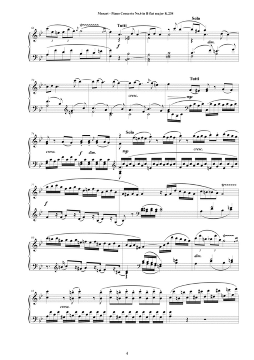 Mozart - Piano Concerto No.6 in B flat major K.238 - Piano Version image number null