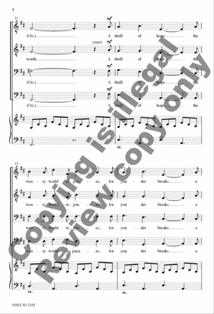 O Holy Night/Cantique de Noël TTBB scores gallery preview page 4