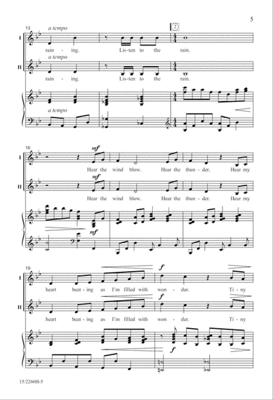 Listen to the Rain Listen to the Rain Unison Choir scores gallery preview page 5