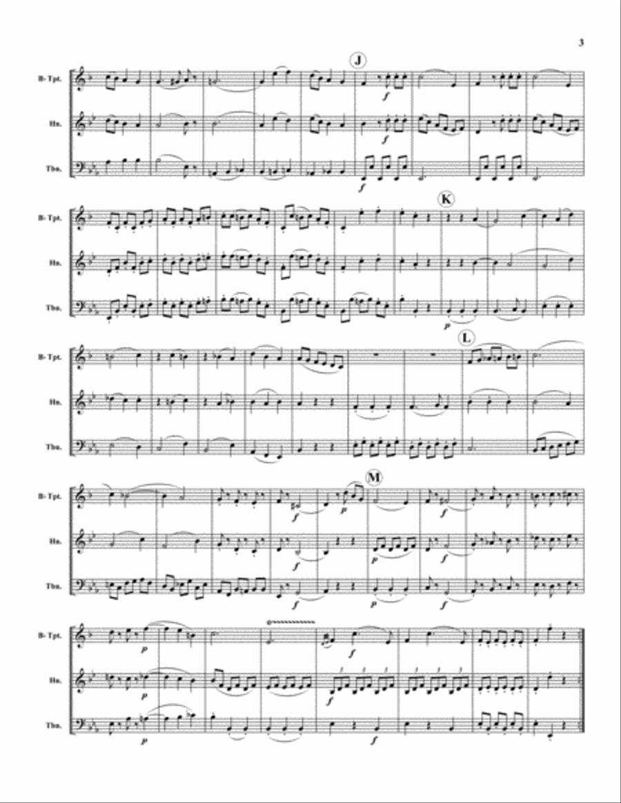 Divertimento I Divertimento I Brass Trio scores gallery preview page 3