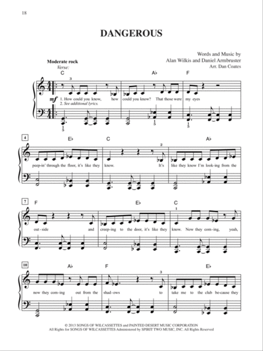 4 Pop Hits Issue 1 Easy Piano scores gallery preview page 5