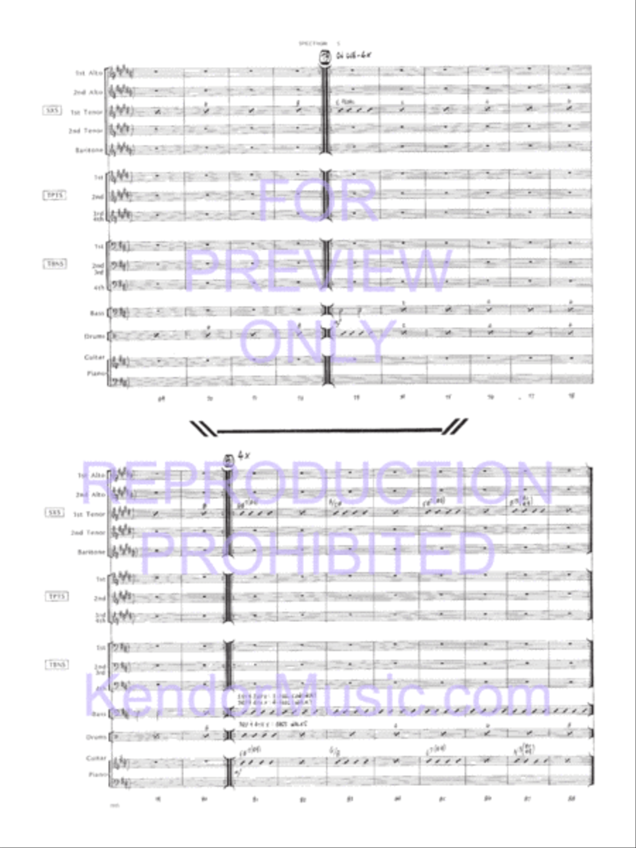 Spectrum Jazz Ensemble scores gallery preview page 6