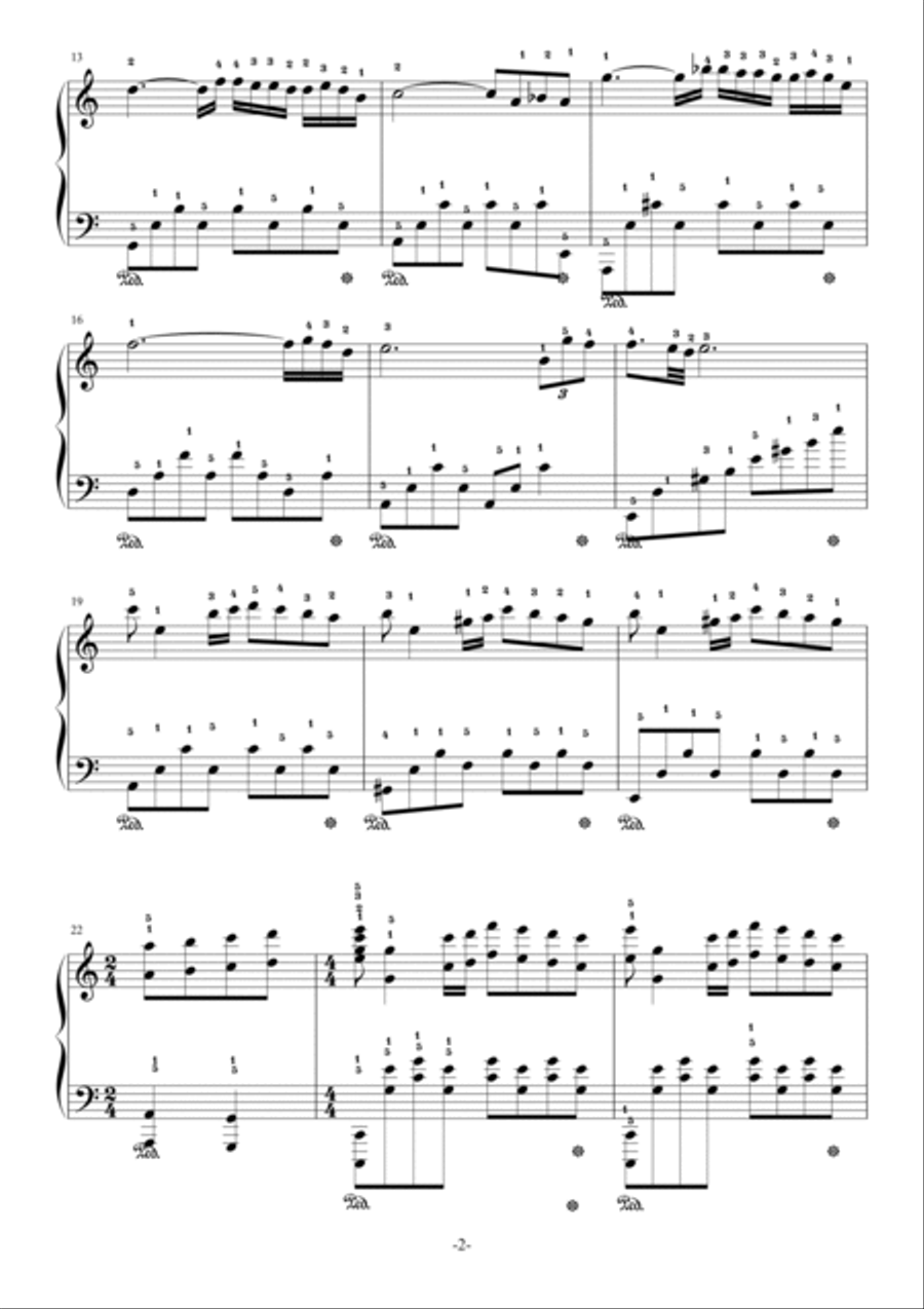 A Comme Amour Easy Piano scores gallery preview page 2