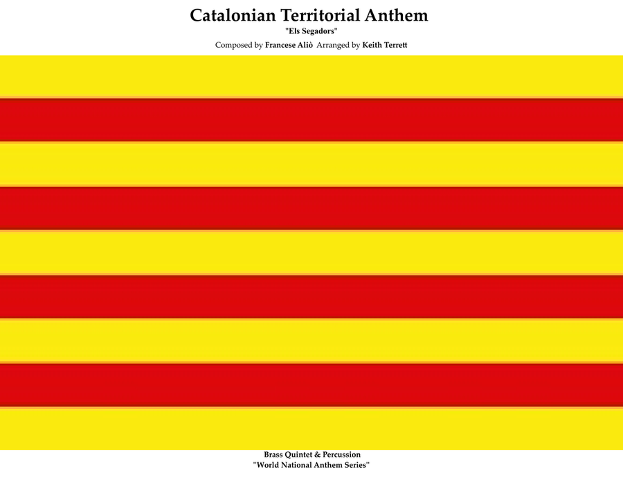 Catalonian Territorial Anthem ( Els Segadors) for Brass Quintet (World National Anthem Series) Brass Quintet scores gallery preview page 1