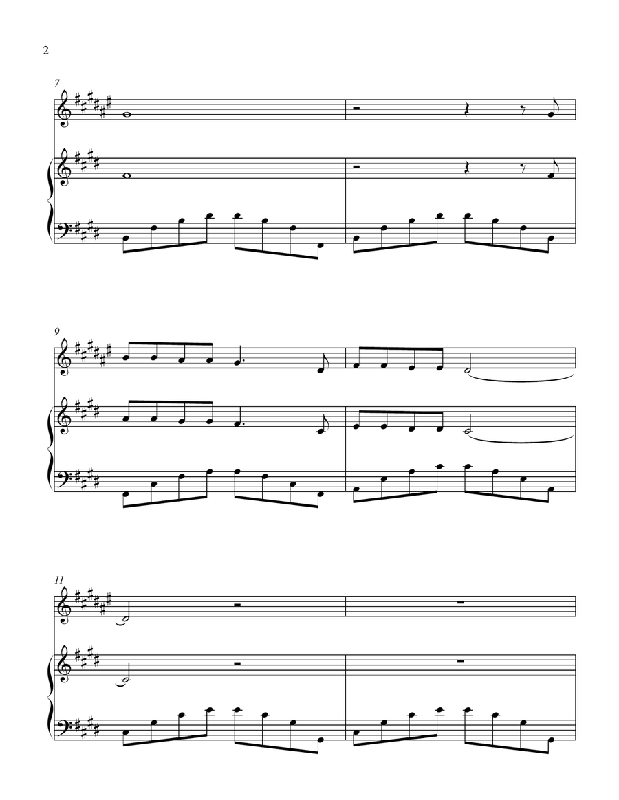 Walking In The Air B-Flat Clarinet scores gallery preview page 2
