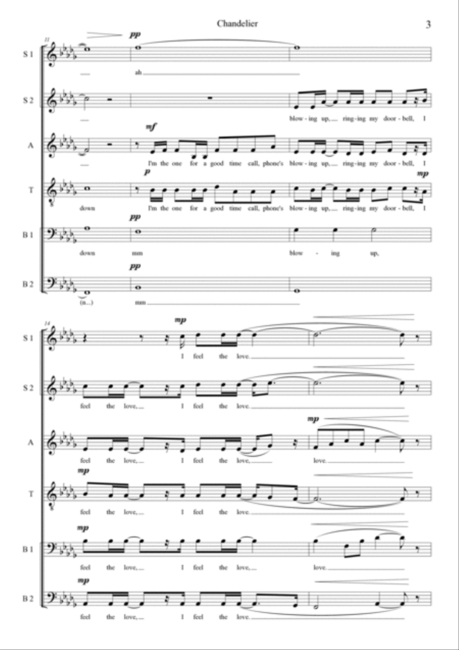 Chandelier Divisi scores gallery preview page 3