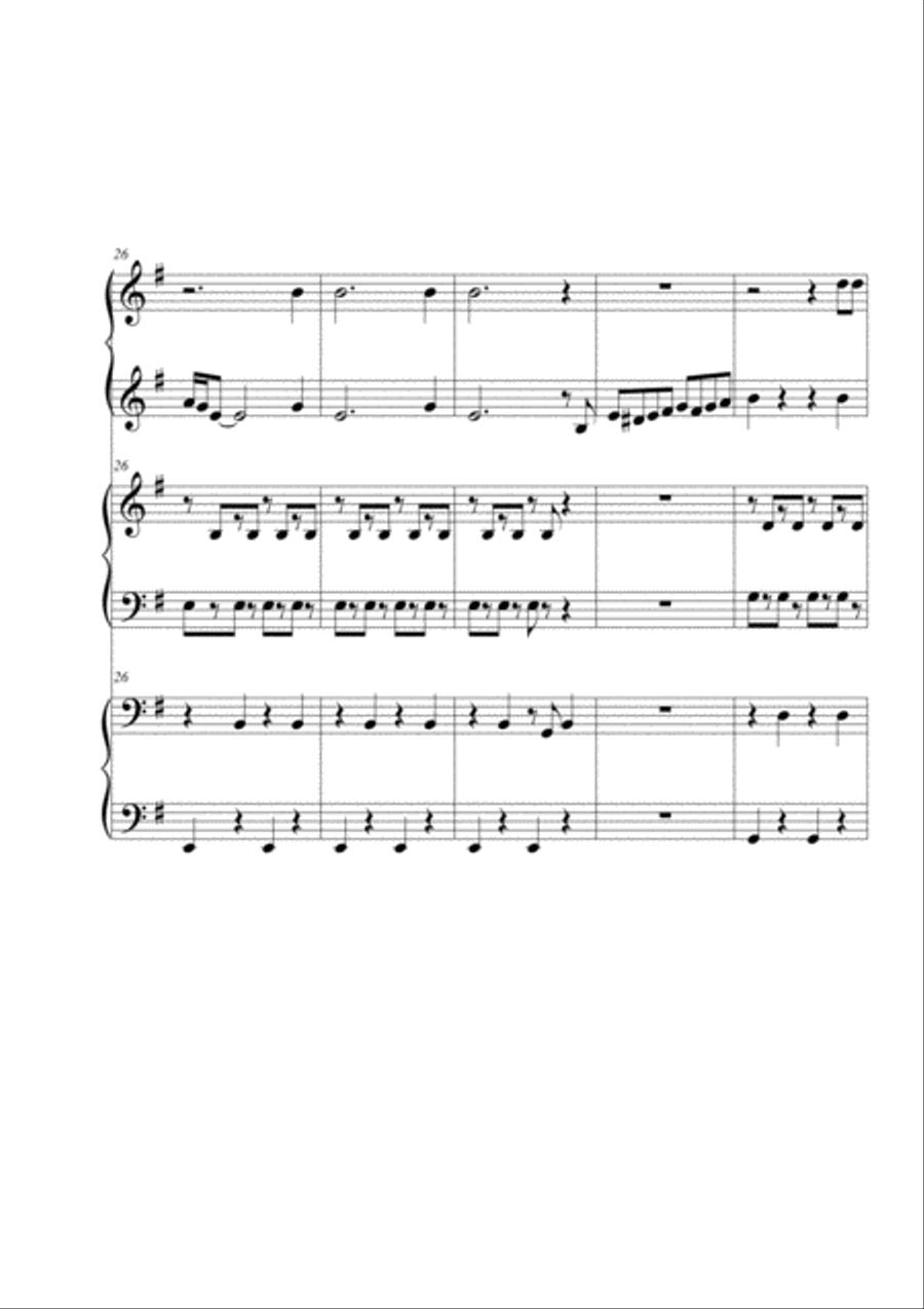 El condor pasa. Piano 6 hands Piano Method scores gallery preview page 6