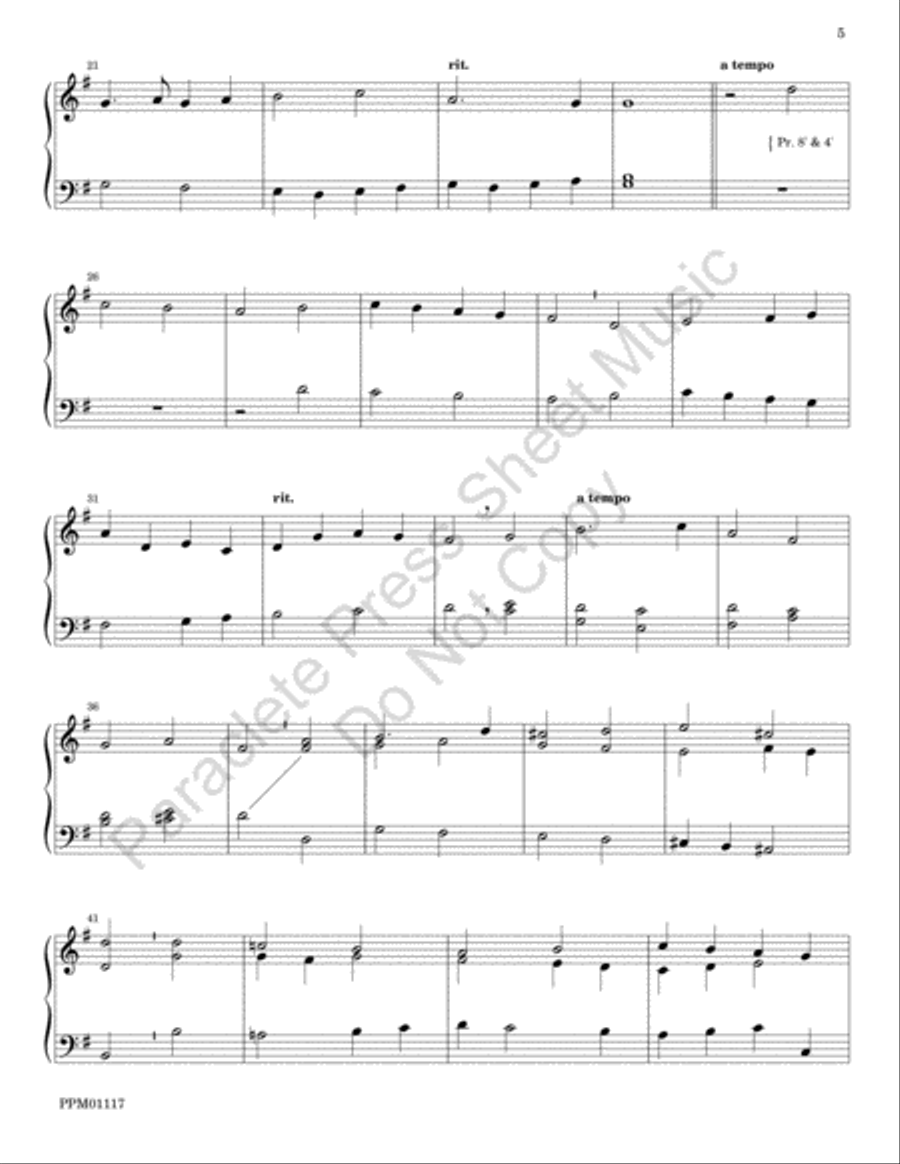 Tribute to Jeremiah Clarke Choir scores gallery preview page 6