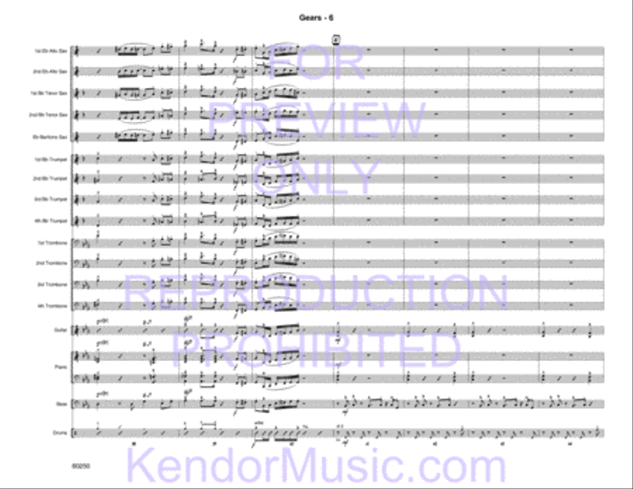 Gears Gears Jazz Ensemble scores gallery preview page 8