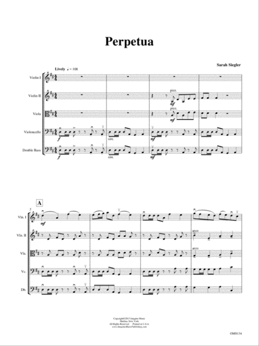 Perpetua Perpetua String Orchestra scores gallery preview page 3