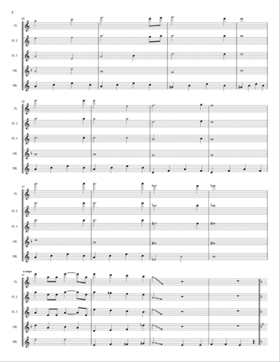 Grim Grinning Ghosts Grim Grinning Ghosts Flute Choir scores gallery preview page 4