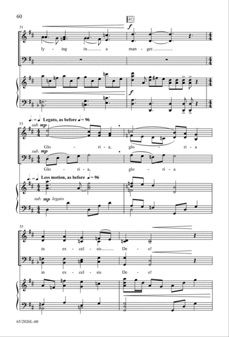 Night of the Father's Love 4-Part scores gallery preview page 61