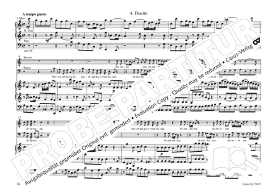 Magnificat in B 4-Part scores gallery preview page 17