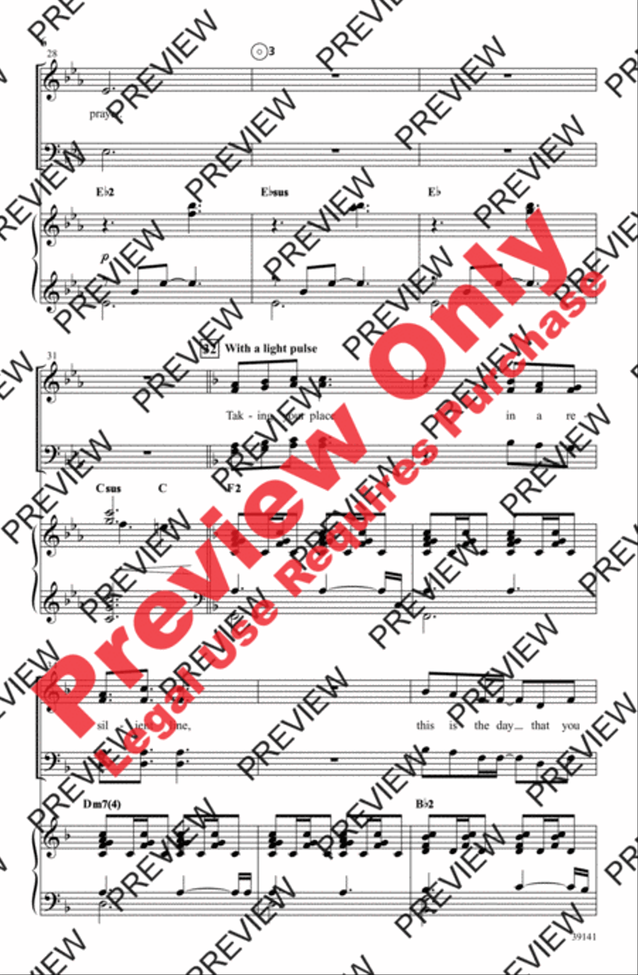 Taking Your Place 4-Part scores gallery preview page 6
