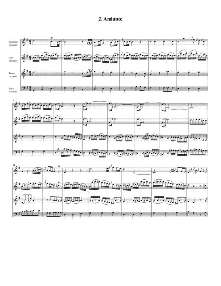 Divertimento, K.138 (arrangement for 4 recorders)