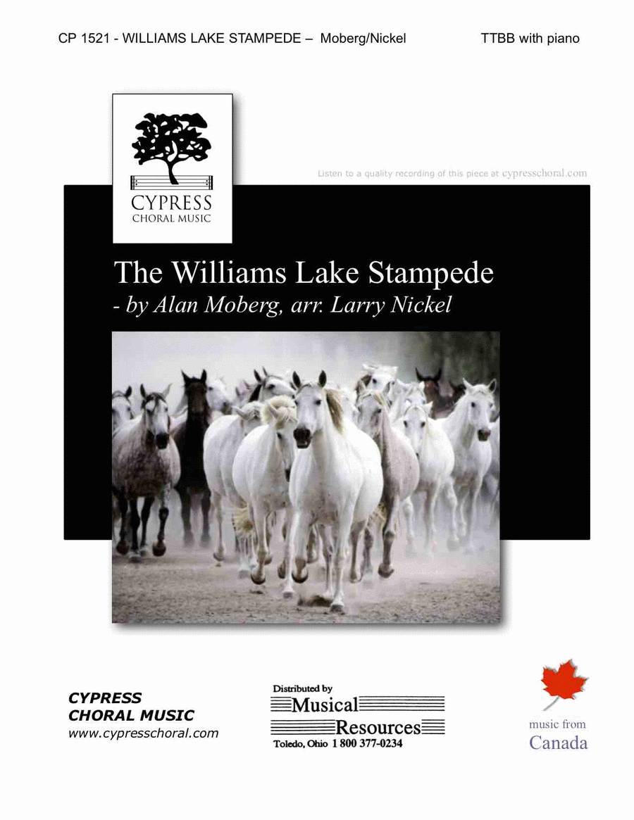 Williams Lake Stampede TTBB scores gallery preview page 1