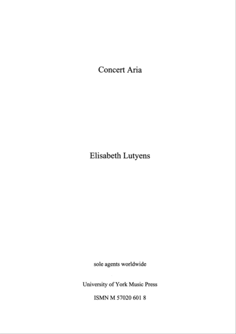 Concert Aria Orchestra scores gallery preview page 1