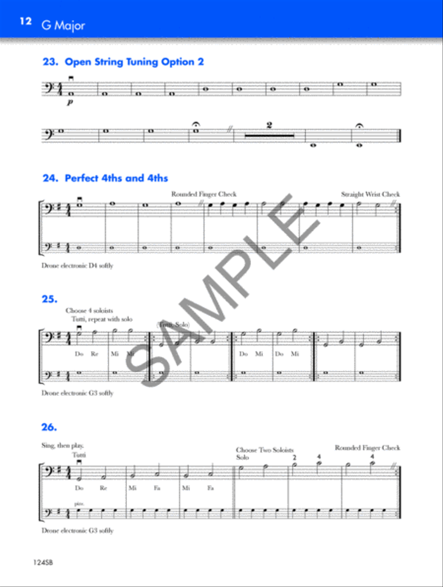 Intonation Basics: A String Basics Supplement - String Bass Orchestra scores gallery preview page 3