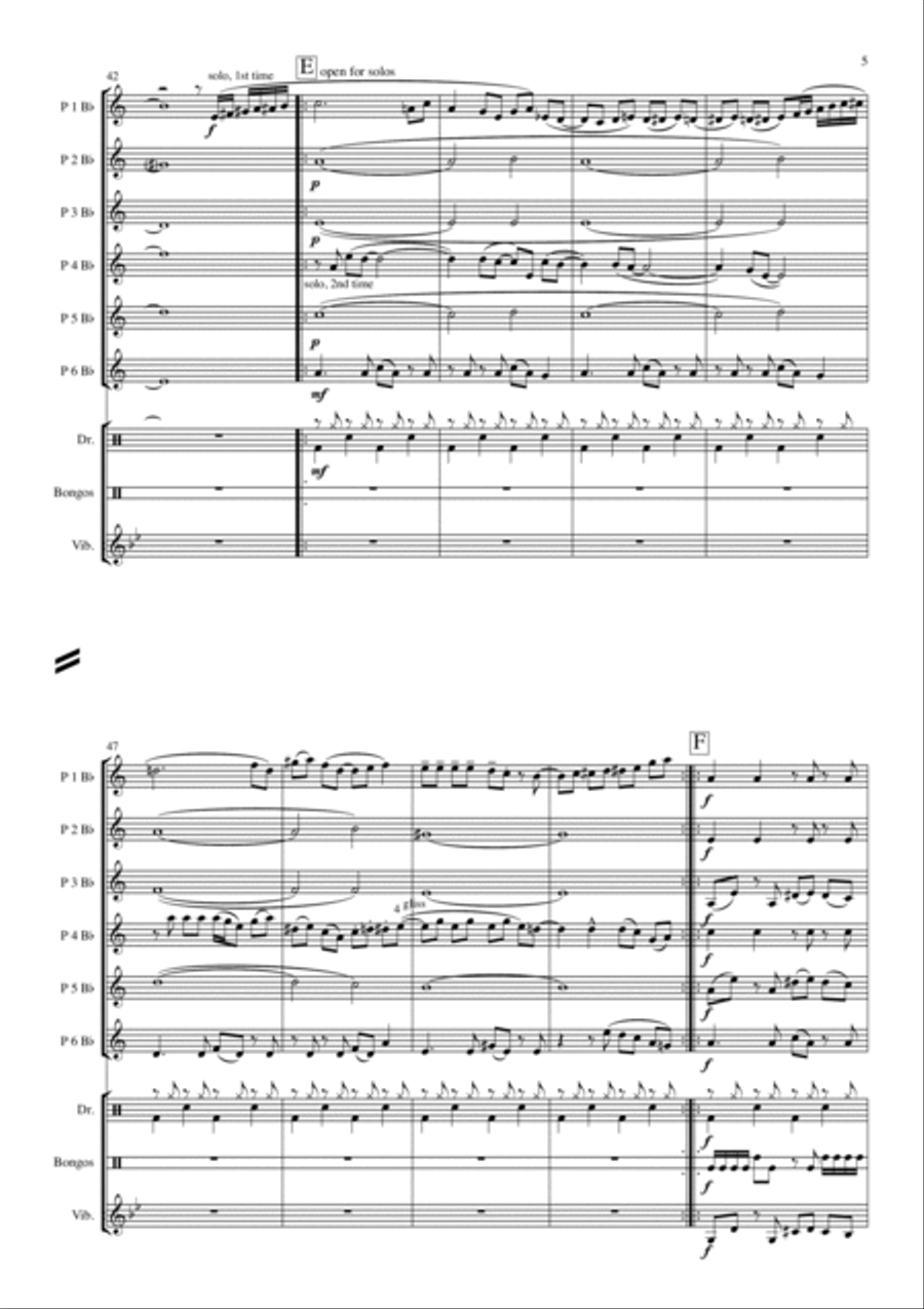 Bad Guy Concert Band scores gallery preview page 5