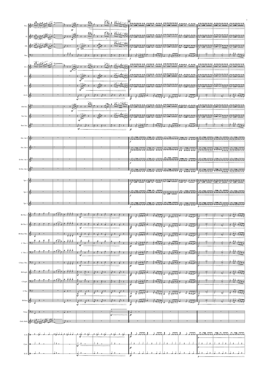 Uruguayan National Anthem for Concert/Symphonic/Military/Wind Band (World National Anthem Series) Concert Band scores gallery preview page 3