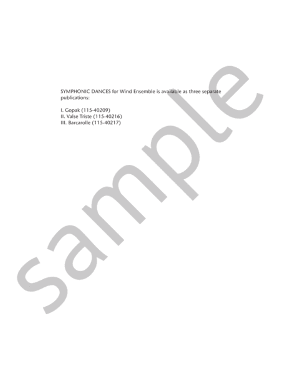 Barcarolle Concert Band scores gallery preview page 3