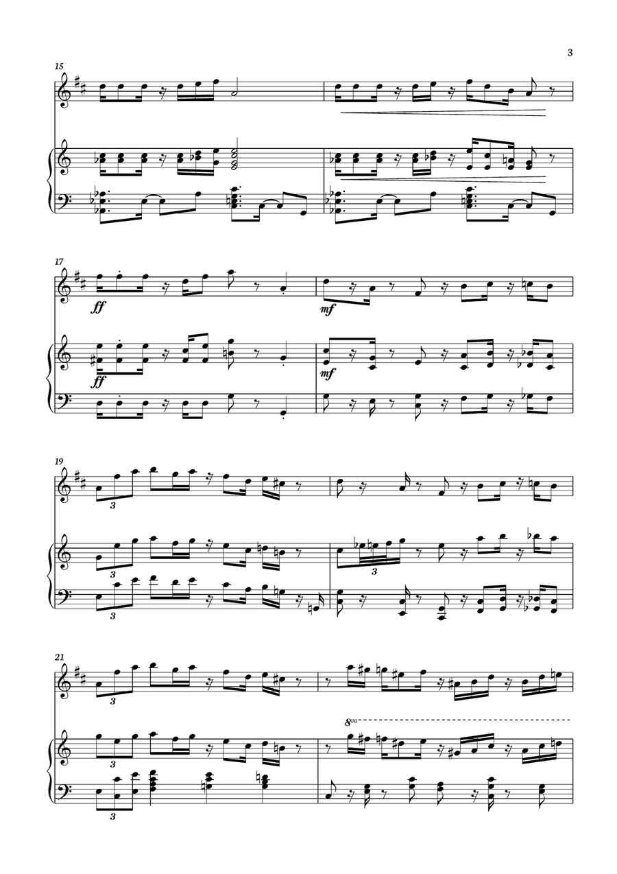 Super Mario Bros. Opus Tenor Saxophone scores gallery preview page 3