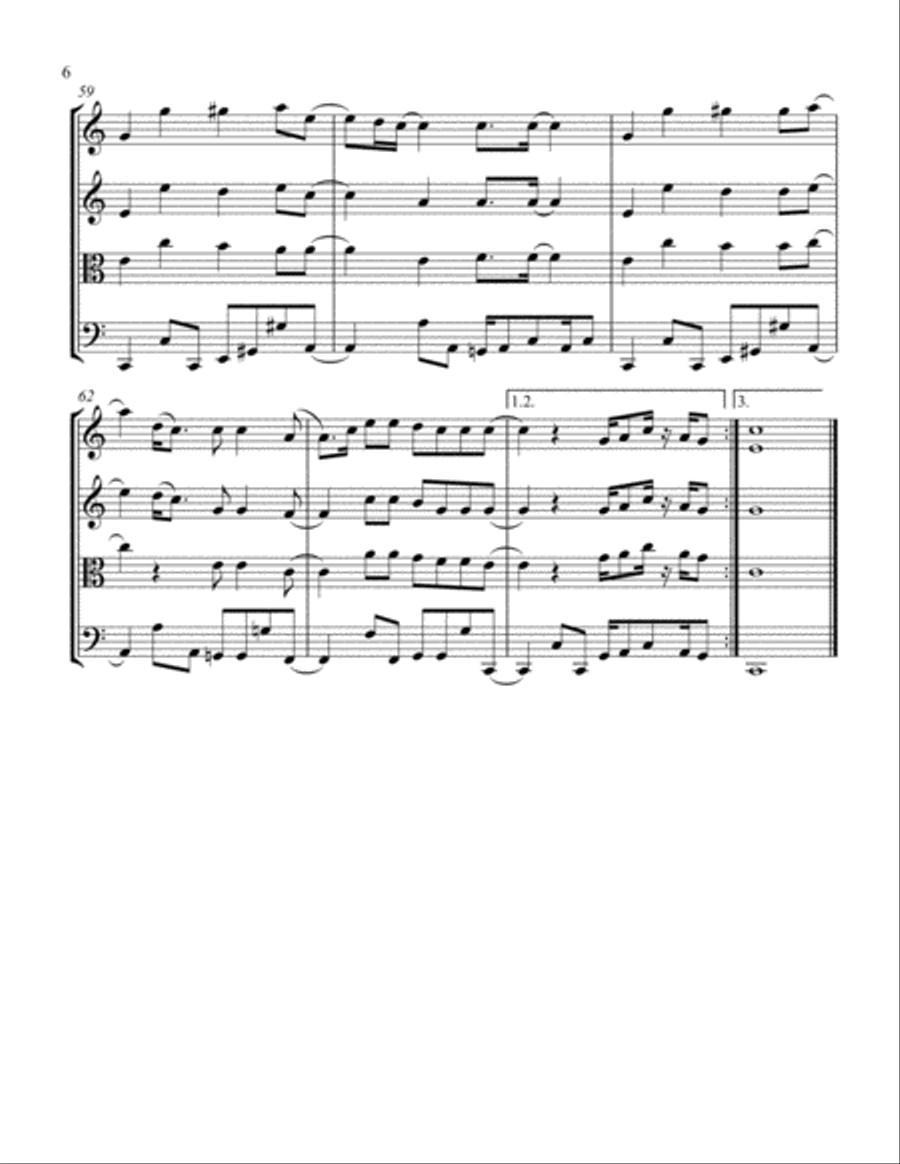 You Are The Best Thing String Quartet scores gallery preview page 6