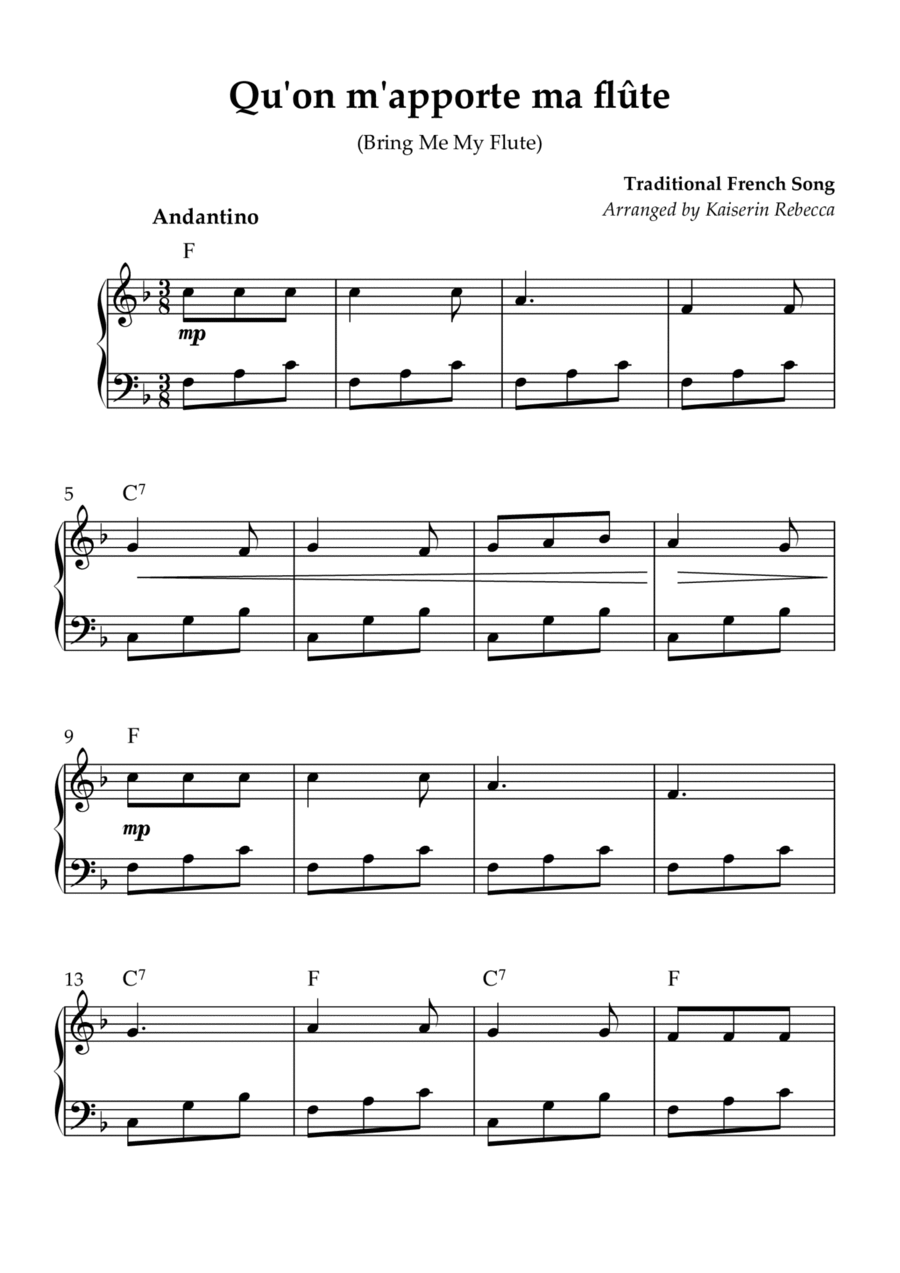 Book cover for Qu'on m'apporte ma flûte (Bring Me My Flute)