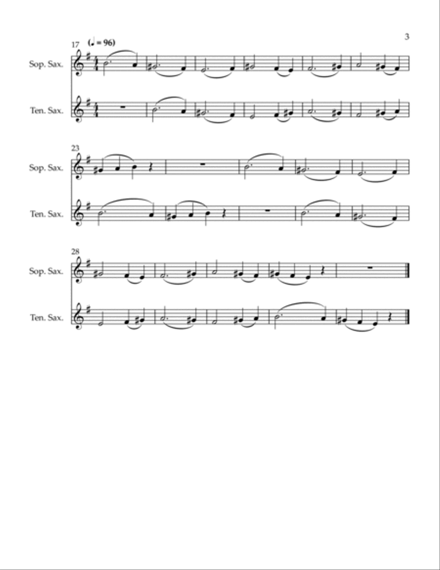 3 Conversations Woodwind Duet scores gallery preview page 3