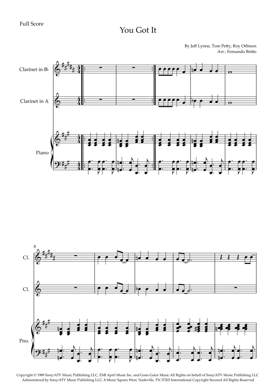 You Got It Woodwind Duet scores gallery preview page 1