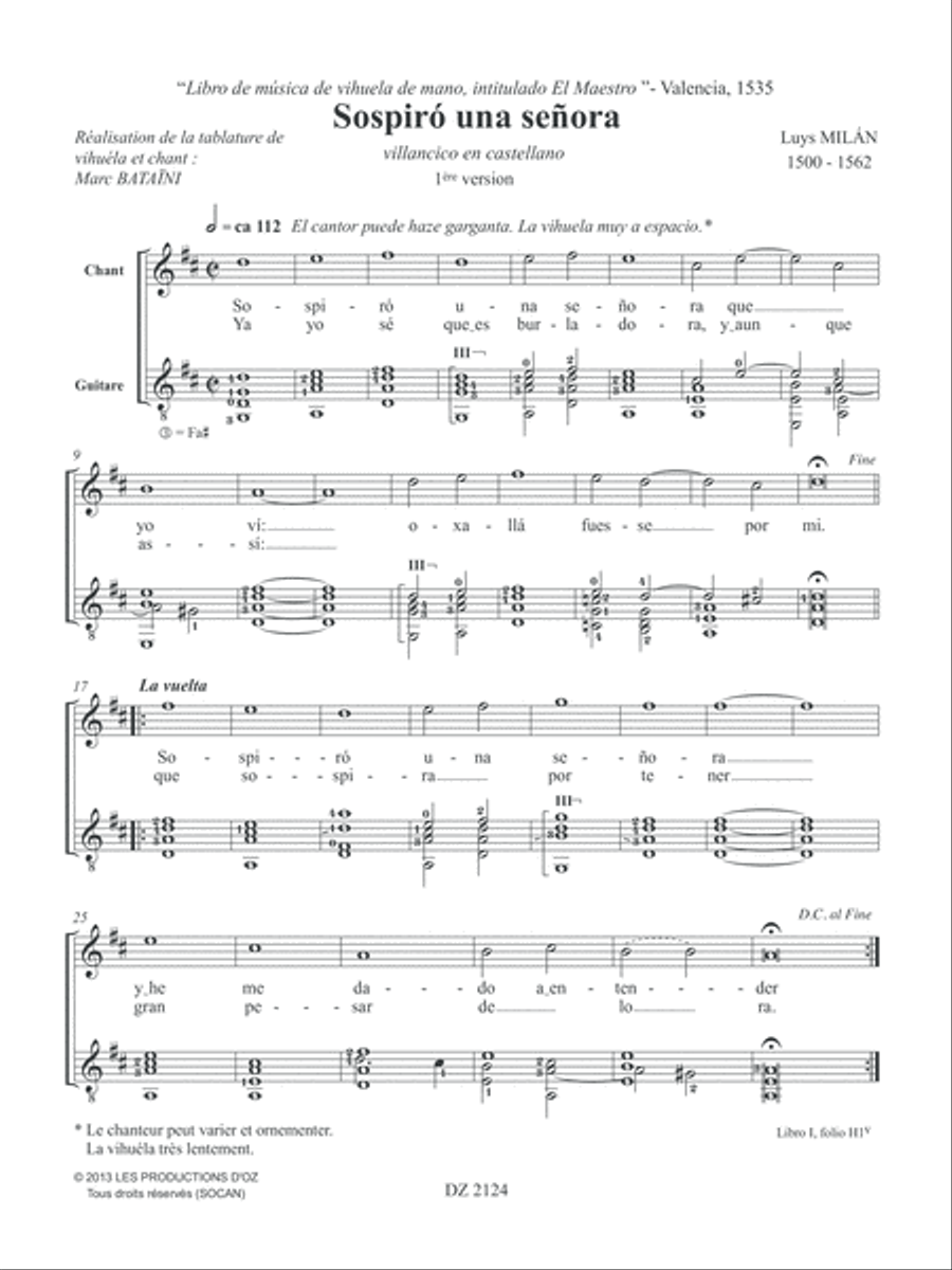 Villancicos, canciones y sonetos, vol. 4 Classical Guitar scores gallery preview page 3