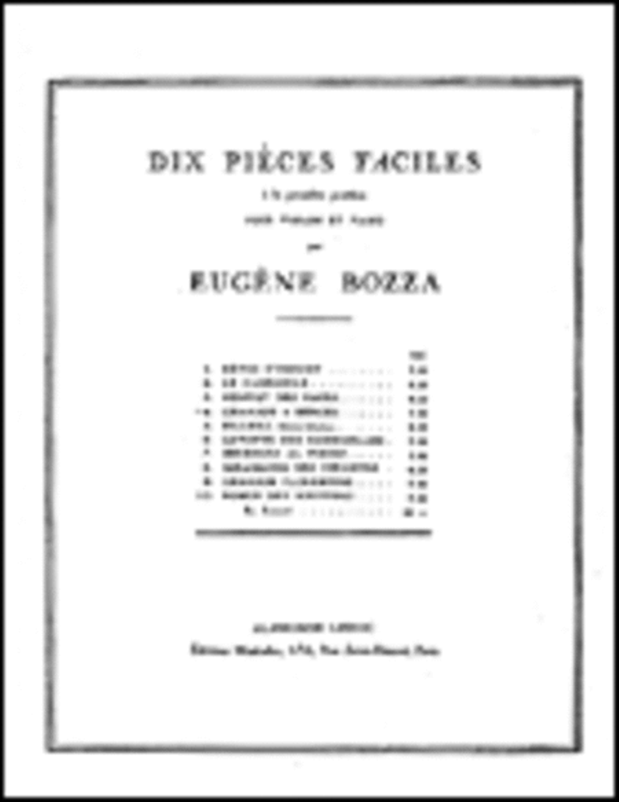 Dix Pieces Faciles No. 4 - Chanson a Bercer Violin Solo scores gallery preview page 1