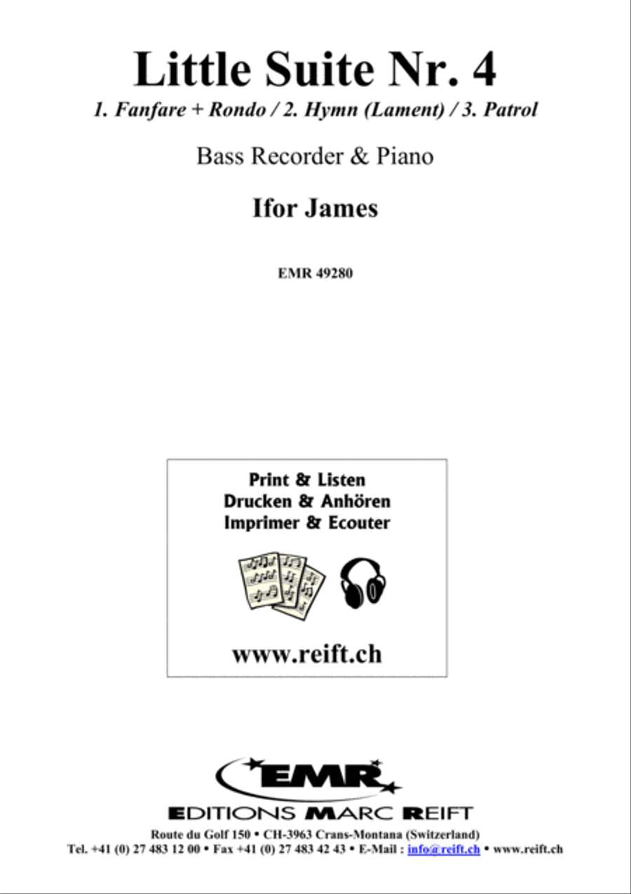 Little Suite No. 4 Bass Recorder scores gallery preview page 1