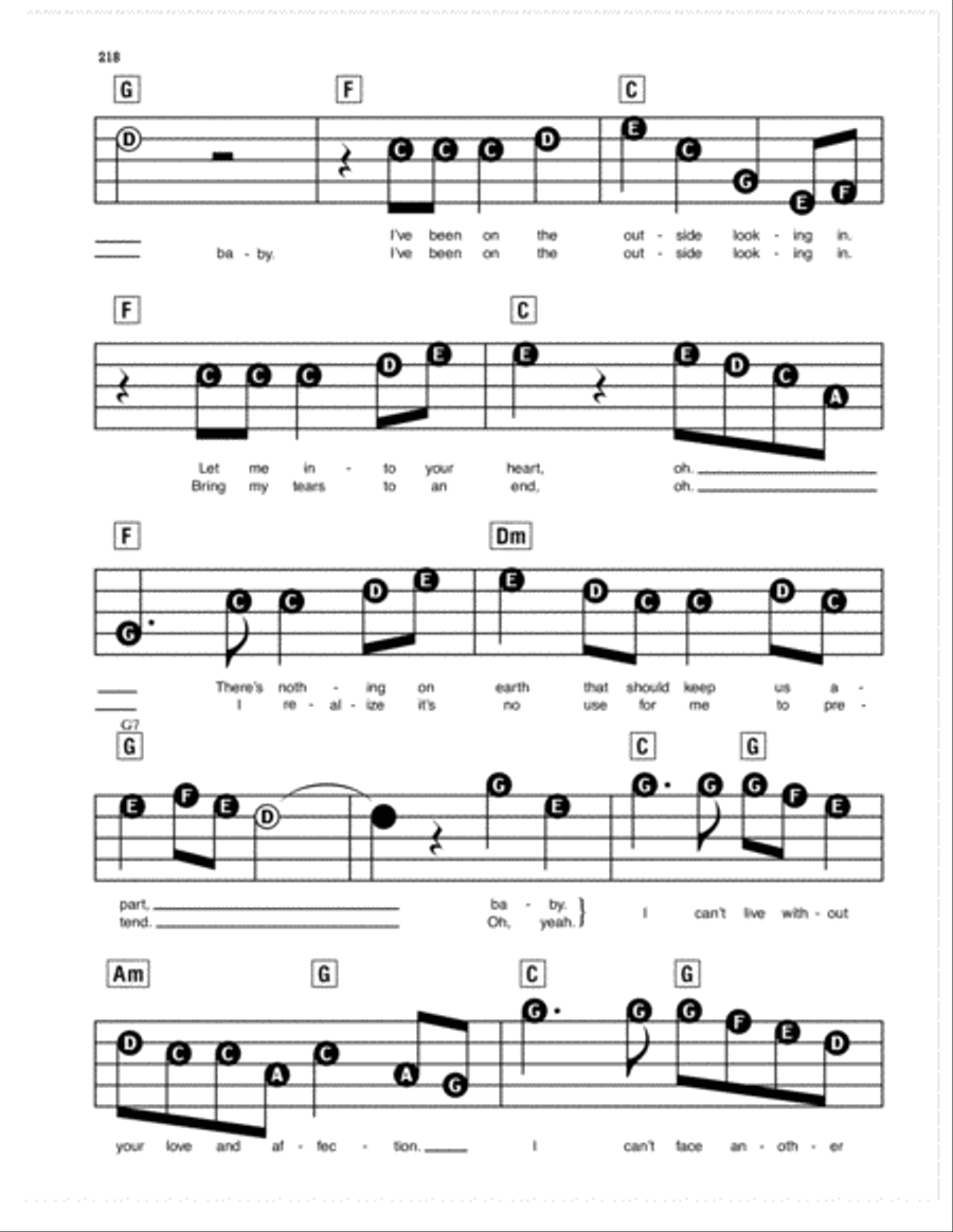 (Can't Live Without Your) Love And Affection Electronic Keyboard scores gallery preview page 2