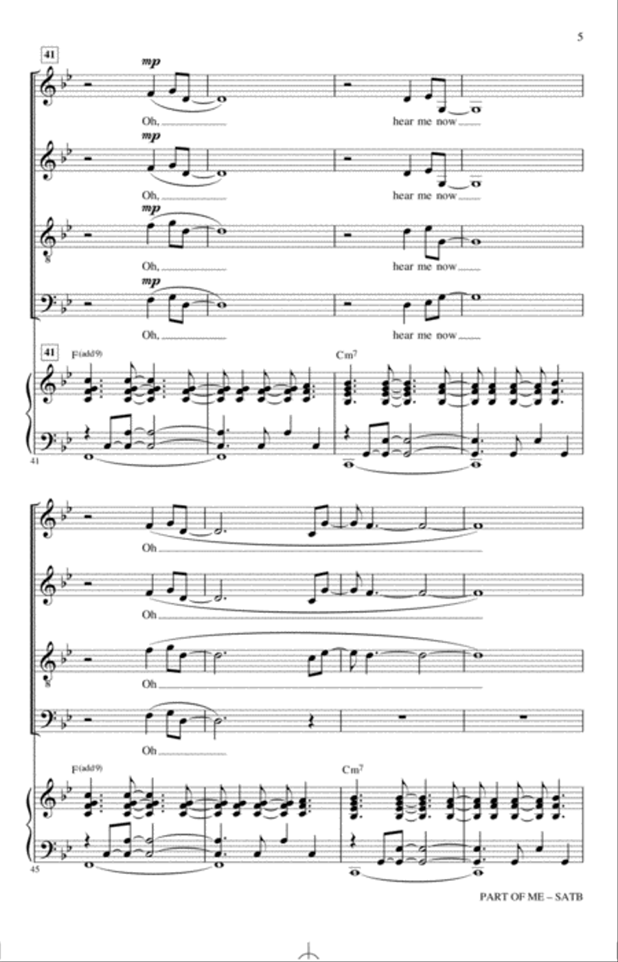 Part Of Me (from Dear Evan Hansen) (arr. Roger Emerson) 4-Part scores gallery preview page 4
