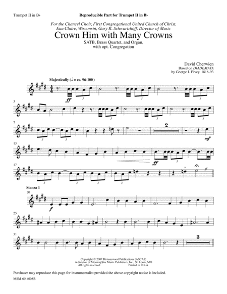 Crown Him with Many Crowns (Downloadable Instrumental Parts)