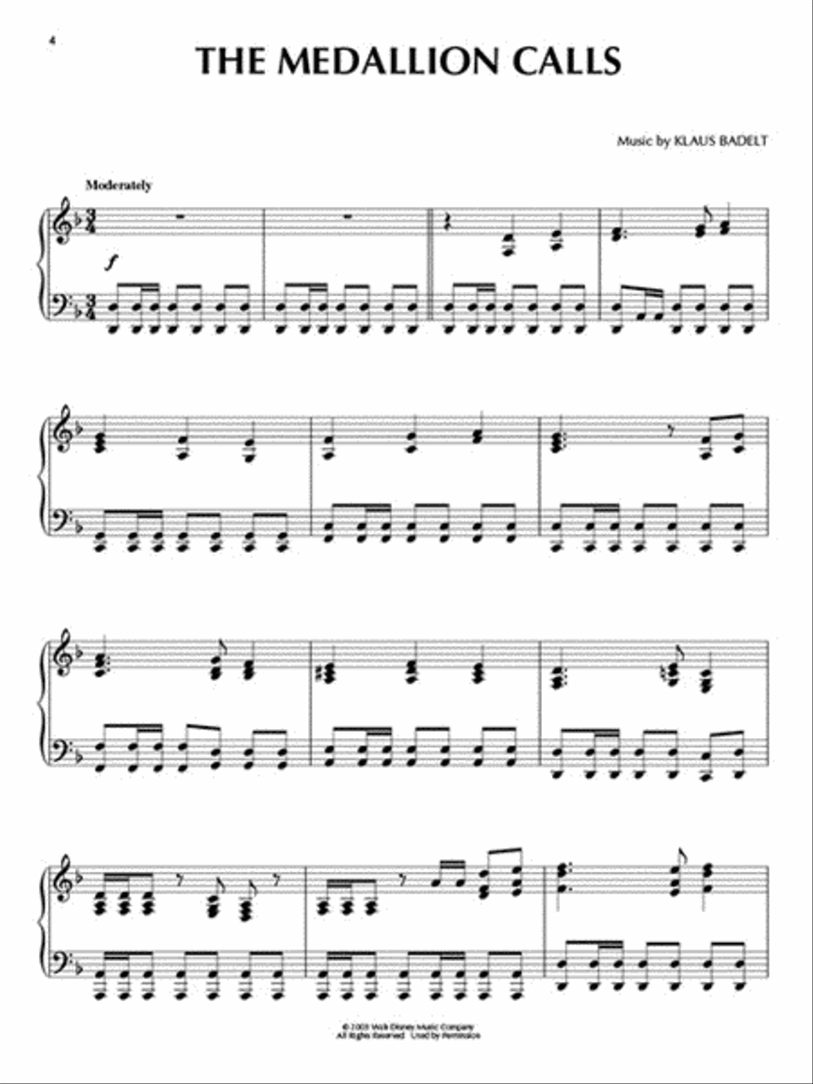 Pirates of the Caribbean – The Curse of the Black Pearl Piano Solo scores gallery preview page 3