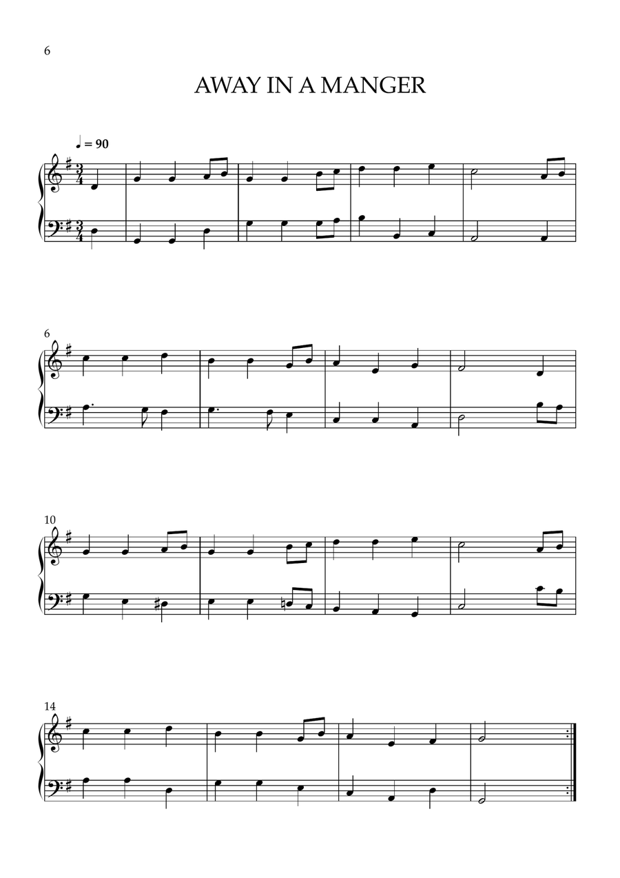 8 Easy Christmas Songs for Piano Beginners Easy Piano scores gallery preview page 6