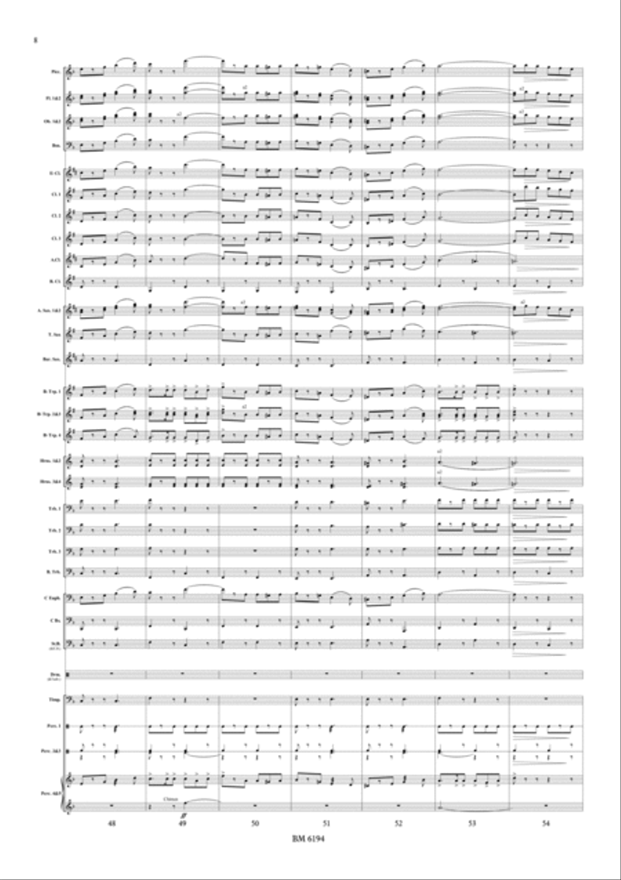 Circus Town Parade March for Wind Band Concert Band scores gallery preview page 9