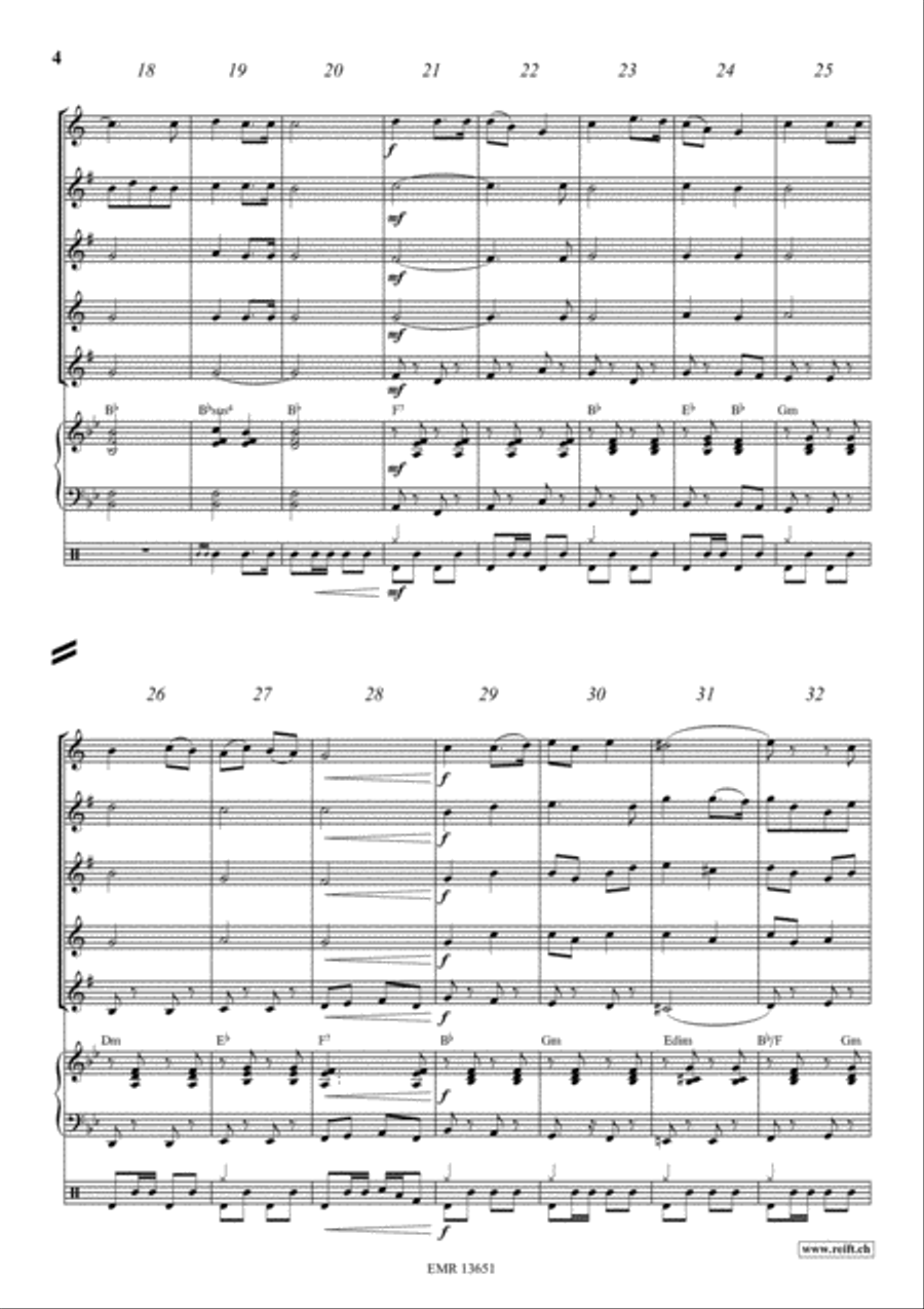 Scotland The Brave Scotland The Brave Saxophone Quintet scores gallery preview page 4